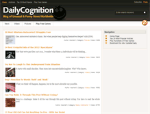 Tablet Screenshot of dailycognition.com